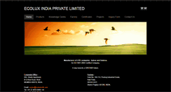 Desktop Screenshot of ecoluxindia.com