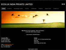 Tablet Screenshot of ecoluxindia.com
